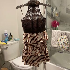 Super sexy halter strapless dress